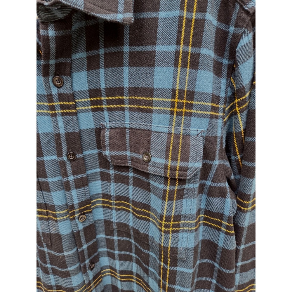 NWOT-The North Face Arroyo Flannel Shirt Mens L Blue Black Plaid LS  Pockets - Picture 4 of 6